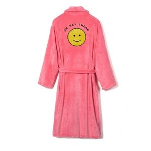 COCUS POCUS "OH HEY THERE" Plush Fleece Bathrobe